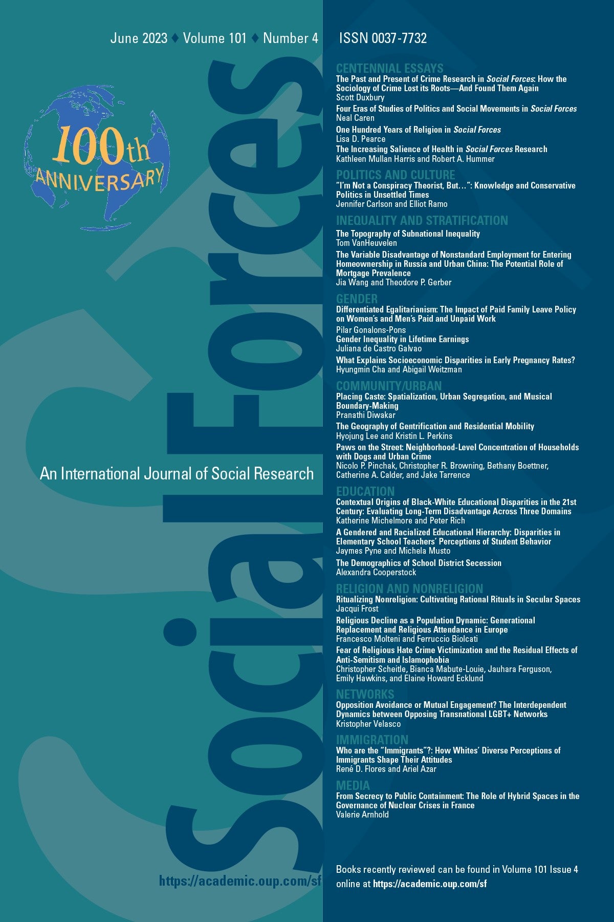 Journal cover of Social Forces