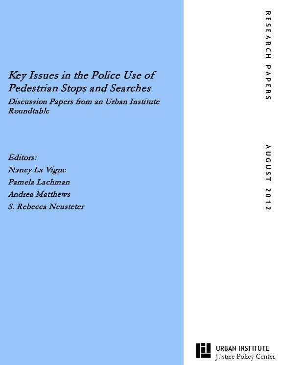 Journal cover of Key Issues in the Police Use of Pedestrian Stops and Searches 
