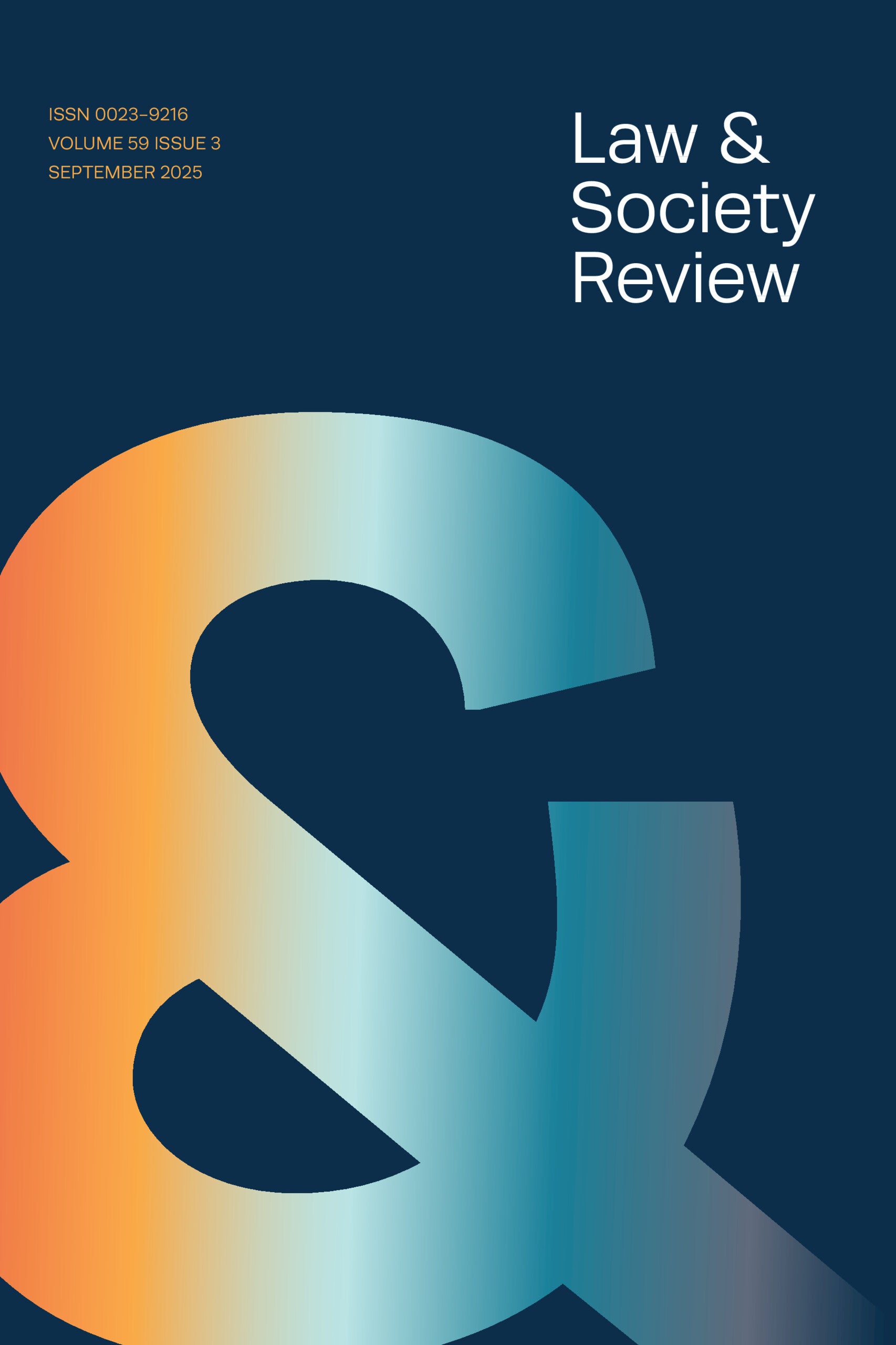 Cover of Law & Society Review